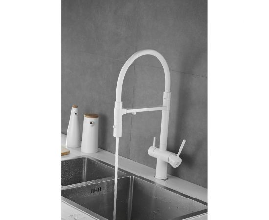 Смеситель для кухни ROSE с подключением к фильтру питьевой воды, белый R958C – изображение 31