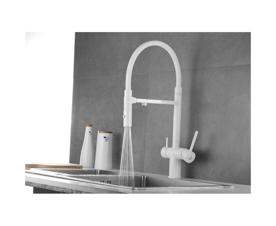 Смеситель для кухни ROSE с подключением к фильтру питьевой воды, белый R958C – изображение 32