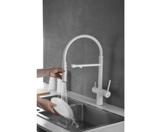 Смеситель для кухни ROSE с подключением к фильтру питьевой воды, белый R958C – изображение 35