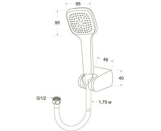 Душевой набор LATUNO L80061 EAN 1600000797901 – изображение 4