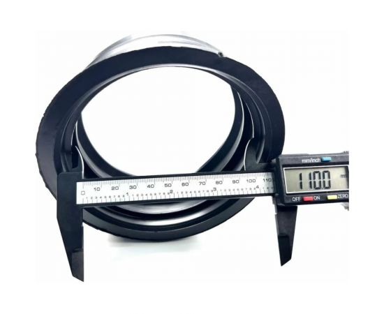 Переходная манжета Профитт d 110x123 сантехническая, канализационная, трехлепестковая, черная 2227565 – изображение 4