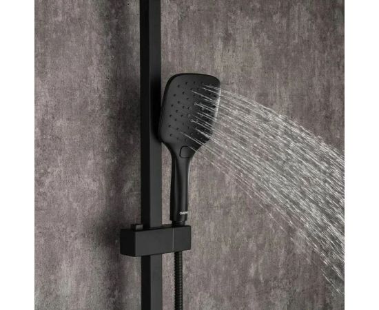 Душевая система Gappo 35к G2417-6 лейка "Тропический душ" черный 544426 – изображение 4