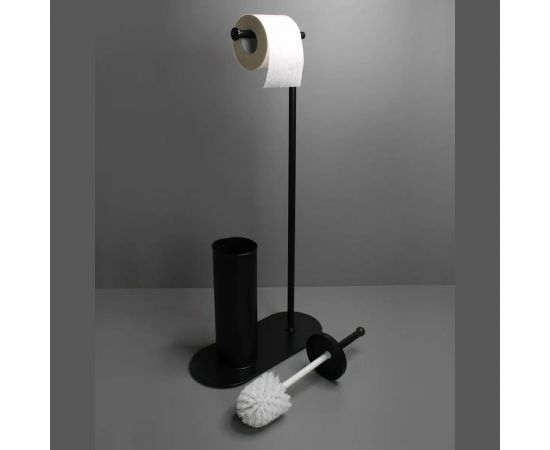Стойка для туалетной бумаги и ерша MY SPACE черный RACKB – изображение 4