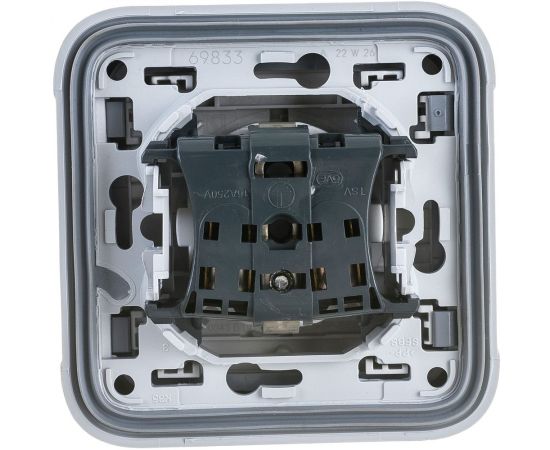 Розетка Legrand 1-м СП Plexo с защитной крышкой, с заземлением IP55 серая Leg 069833 125015 – изображение 5