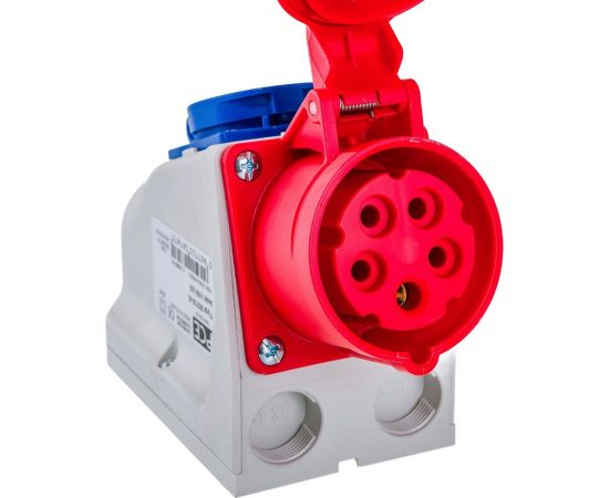 Настенная комбинированная розетка PCE 16А 400V 3P+N+E IP44 9215-6 – изображение 5