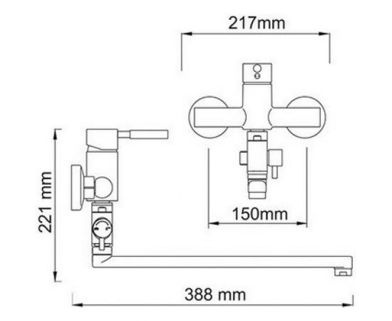 Смеситель для ванны с длинным изливом WasserKRAFT Wern 4202L – изображение 5