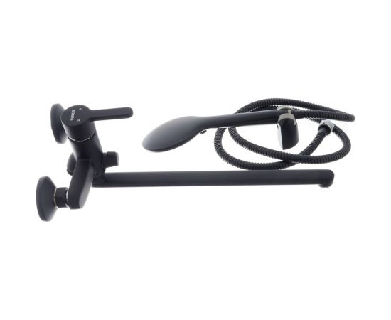 Смеситель для ванны Olives TORRES с длинным изливом, черный 17221TRB – изображение 6