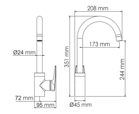 Смеситель для кухни WasserKRAFT Aisch 5507 – изображение 6