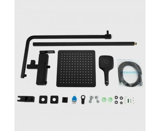 Душевая система Gappo 35к G2417-6 лейка "Тропический душ" черный 544426 – изображение 7