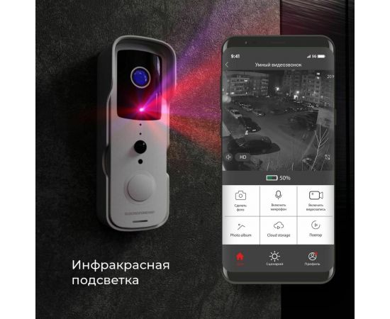 Видеозвонок Elektrostandard - 76105/00 Умный дом черный a059338 – изображение 8