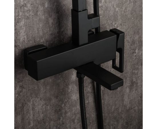 Душевая система Gappo 35к G2417-6 лейка "Тропический душ" черный 544426 – изображение 8