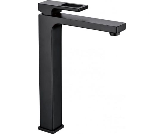 Смеситель для умывальника Gappo 35к G1017-62 высокий, литой, п/гайку, черный 544382 