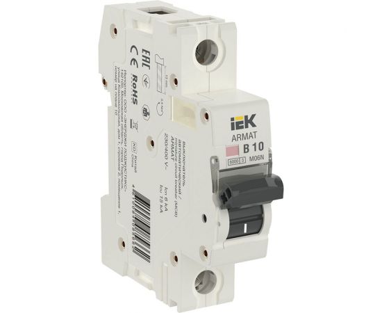 Автоматический выключатель IEK M06N 1P B 10А AR-M06N-1-B010 