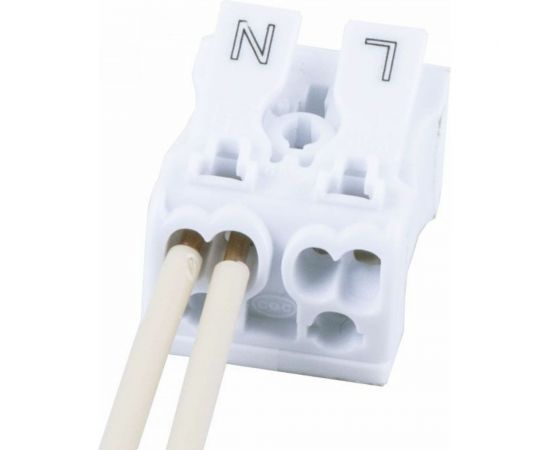 Монтажная клемма STEKKER подключение фазн. проводников, LD294-4002, 2 контактные группы, 3ввода,1вывод 39788 