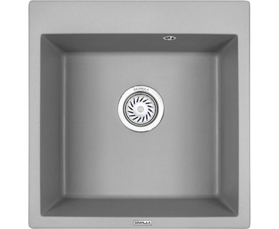 Кухонная кварцевая мойка GRANULA GR-5102 алюминиум 