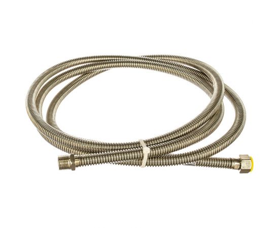 Подводка для газа СТМ ГАЗ сильфонная, 1/2"", гайка-штуцер, 300 см CGHM1230 