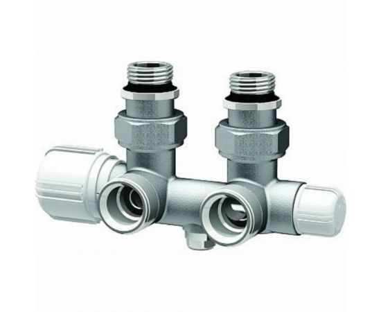 Н-обр. узел с термо.и зап.клапанами, угл., 3/4""EU - 1/2""НР FAR FT 1487 3412 