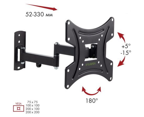 TV кронштейн Tuarex ALTA 204 black 40317 – изображение 2