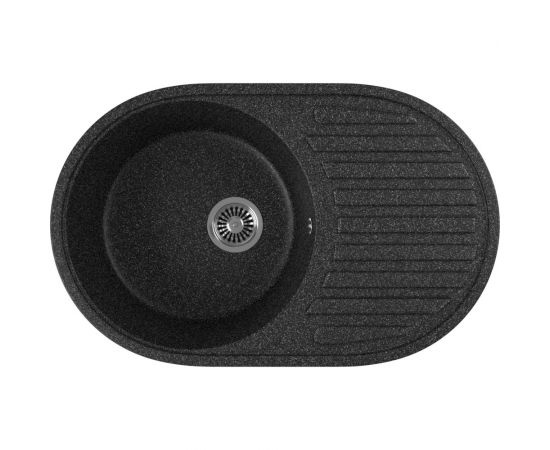 Кухонная мойка GreenStone цвет: черный GRS-18-308 – изображение 2