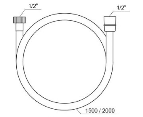 Душевой шланг Ravak 150 см, SatinFlex 913.00, X07P176 00000036201 – изображение 2