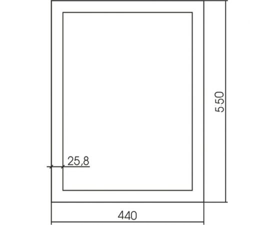 Зеркало MIXLINE ""Магнат"" золото 440x550 ШВ., полистирол 547295 – изображение 2