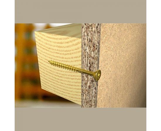 Шуруп для дерева Fischer fpf-sz 4,0x25 yzf, жёлт. цинк, 50 шт. 653943 – изображение 2