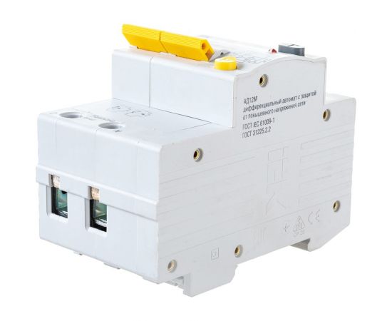 Автоматический диффернциальный выключатель тока IEK 2п 3.5модуля C 20A 30mA тип A 4.5kA АД-12М ИЭК MAD12-2-020-C-030 – изображение 2