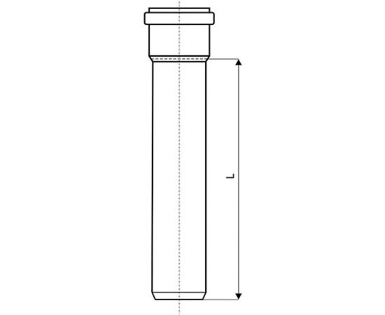 Труба канализационная Ostendorf 90х2000 мм 114060 – изображение 2