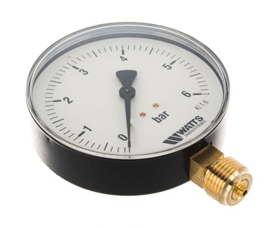 Манометр Watts F+R250 радиальный 0-6 бар, корпус 100mm, 1/2"" 10008077 – изображение 3