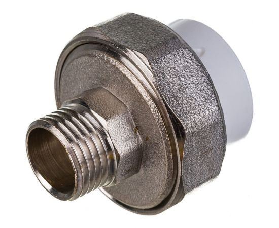 Комбинированная разъемная муфта (американка) PRO AQUA PP-R НР белая d-25 мм 1/2" PA21012b – изображение 3