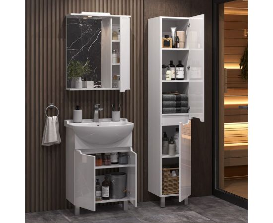 Подвесной зеркальный шкаф Sanstar Лайн 60 143.1-2.5.1. – изображение 4