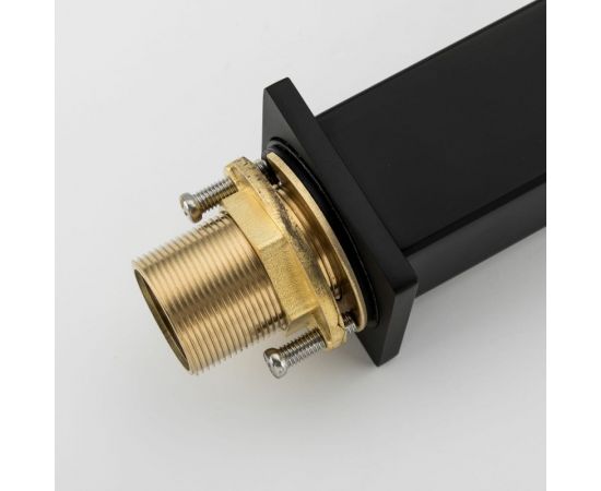 Смеситель для умывальника Gappo 35к G1017-62 высокий, литой, п/гайку, черный 544382 – изображение 4