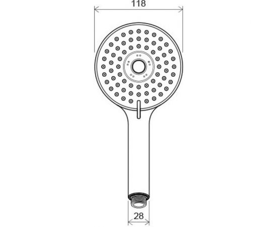 Лейка Ravak круглая плоская 3 функции диаметр 118 мм 953.00, X07P009 00000018504 – изображение 4