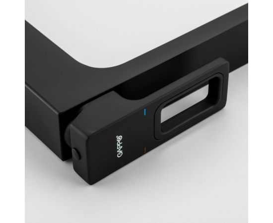 Смеситель для умывальника Gappo 35к G1017-62 высокий, литой, п/гайку, черный 544382 – изображение 5