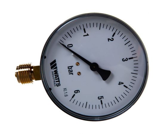 Манометр Watts F+R250 радиальный 0-6 бар, корпус 100mm, 1/2"" 10008077 – изображение 6