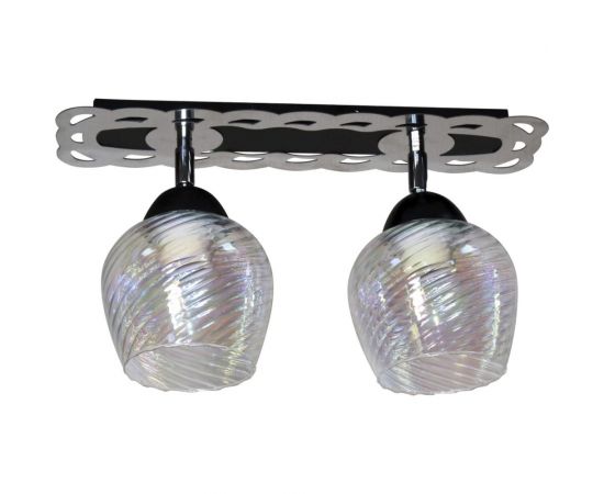 Потолочный светильник ЭЛЕТЕХ Кира 121 черн.муар хром НПБ 01-2x60-141 ИУ 1005404970 – изображение 7