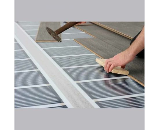 Плёночный электрический тёплый пол ТеплоСофт 10м.кв. с терморегулятором плёнка 10м.кв. – изображение 9