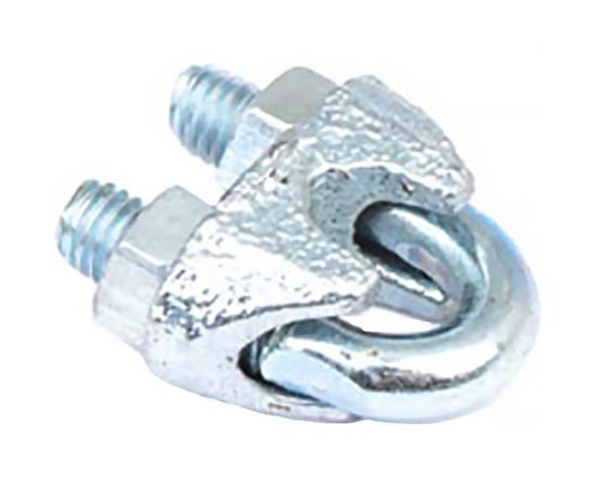 Зажим троса Стройбат DIN 741, 5 мм белый цинк 18 шт. 308460 