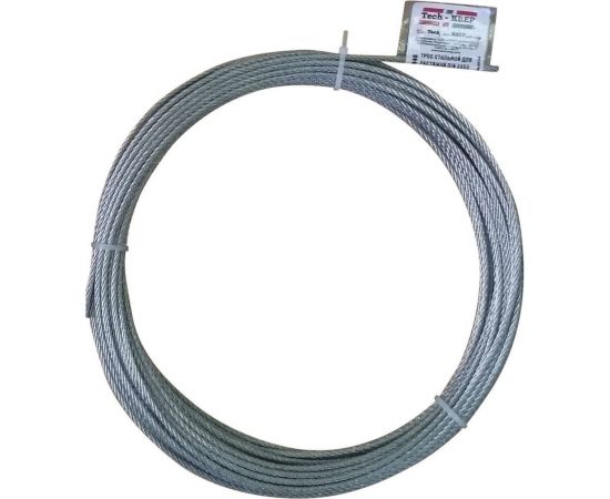 Cтальной трос для растяжки DIN 3055 Tech-Krep 2 мм, 5+м 130234 