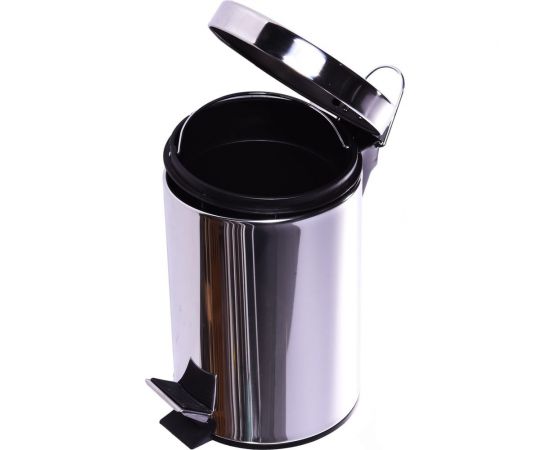 Ведро для мусора Fora с педалью хром, 3л H101 