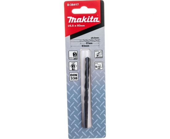 Сверло по металлу (5.5х93 мм; HSS-R) Makita D-38417 
