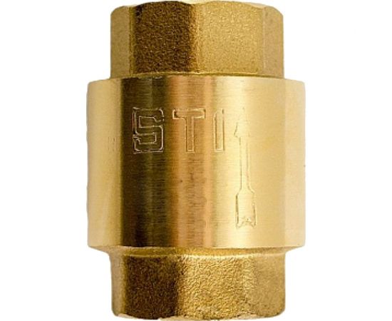 Обратный пружинный клапан STI Ду25 Ру16 латунный с пластиковым штоком D100-01357 