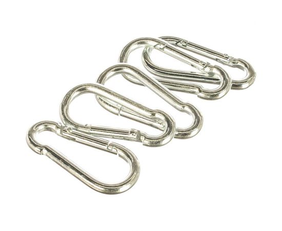 Пружинный карабин Саморезик 5х50 DIN 5299 C, 5 шт. DIN5299C-5х50-5 