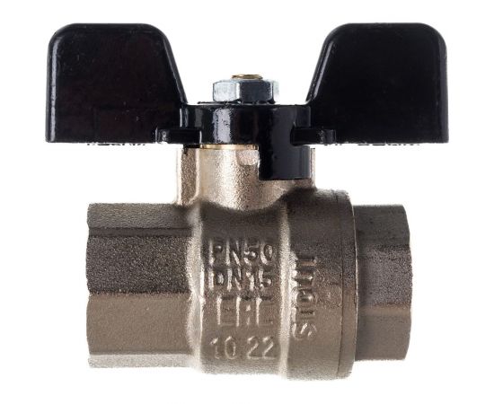 Шаровой полнопроходной кран STOUT ВР/ВР, ручка бабочка 1/2 SVB-0002-000015 