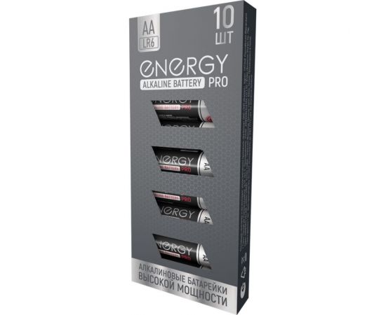 Алкалиновая батарейка ENERGY Pro LR6/10К (АА) 104976 