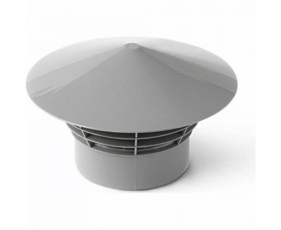 Вытяжной зонт РемоКолор внутренняя канализация, серый, 110 мм 145-170 