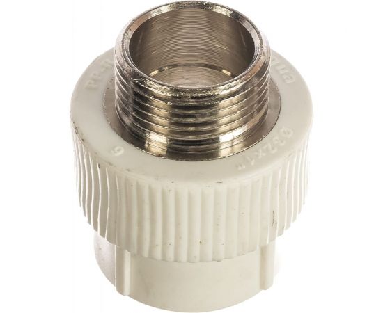 Комбинированная муфта PRO AQUA PP-R НР белая ШК 32-1 PA23018Pb 