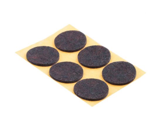 Самоклеящиеся фетровые пункты Tech-Krep D30 мм тёмный 6 шт. 109161 – изображение 2