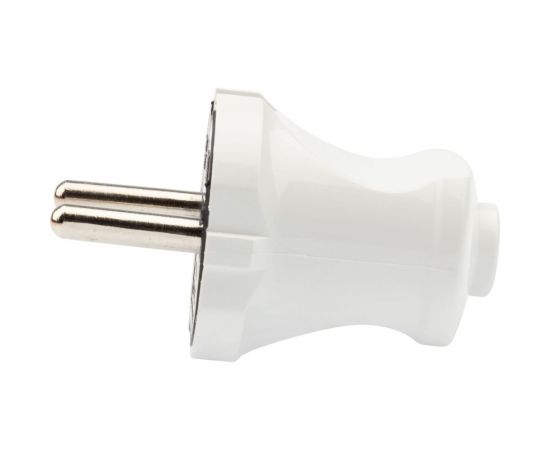 Прямая вилка REXANT без заземления 6А белая 11-8933 – изображение 2