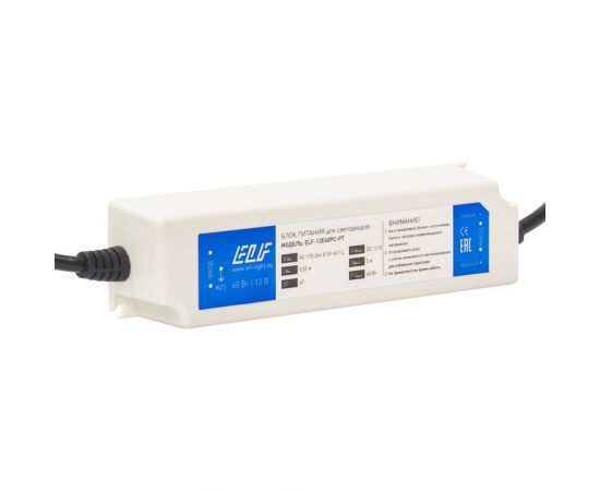 Блок питания ELF 12В, 60Вт, пластик, IP67 ELF-12E60PC-PT – изображение 2